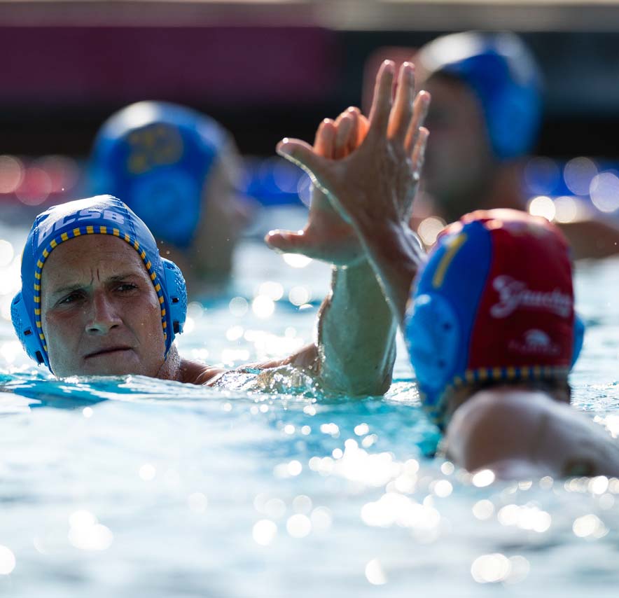 Players in the water playing